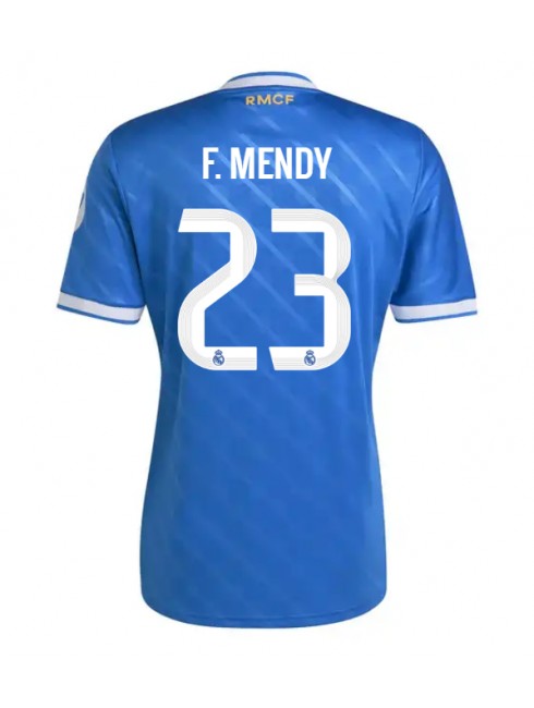 Moški Nogometna dresi replika Real Madrid Ferland Mendy #23 Tretji 2025-26 Kratek rokav Moški Nogometna dresi replika Real Madrid Ferland Mendy #23 Tretji 2025-26 Kratek rokav
